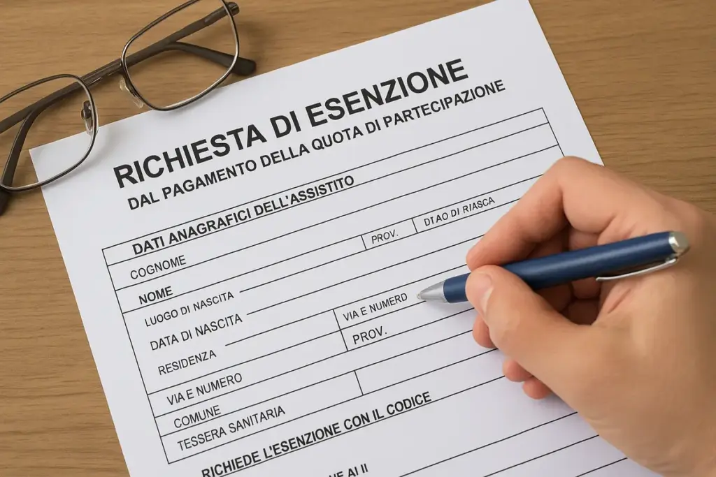 Modello per richiesta esenzione ticket sanitario: come compilarlo senza errori frequenti